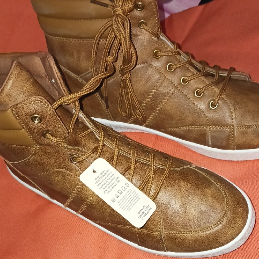 Brown High-Top Womens Shoes